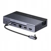 Doko stotelė Ugreen CM800 6w1, do konsol przenośnych Steam Deck / Asus ROG Ally, USB-C do HDMI 4K 120Hz, 2x USB, USB-C, RJ45 (pilka)