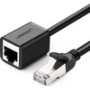 UGREEN Cat 6 FTP Ethernet RJ45 Extension Kištukas - Lizdas PatchCords ekranuotas 3m - Juodas