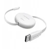 Ugreen Ugreen L531 USB-C į USB-C kabelis, PD 100W, susukamas, 1m (baltas)