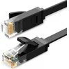UGREEN Ethernet RJ45 plokščiojo tinklo kabelis, Cat.6, UTP, 15m (juodas)