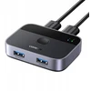 Jungiklis 2x USB-C į HDMI Ugreen AW502 2in1, 4K 60Hz