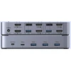 Ugreen 8K@60Hz HDMI KVM komutatorius (2 PC <-> 2 monitoriai + 4 įrenginiai)