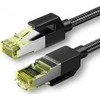 UGREEN NW150 pintas tinklo kabelis, Ethernet RJ45, 7 kat., F / FTP, 2 m (juodas)