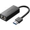 Adapteris sieciowy Ugreen CR111 USB 3.0 do RJ45, Gigabit Ethernet (juoda)
