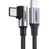 Kabelis USB-C do USB-C Ugreen US255, 3m, 60W, kątowy (juoda)