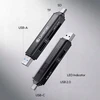 Ulanzi CR1 3in1 kortelių skaitytuvas USB 3.0 / USB-C SD TF MicroSD / 150–200 Mb/s / CR1 / SKU:x117