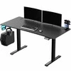 ULTRADESK LEVEL V2 žaidimų stalas, 140x68cm, 72-117cm, elektra reguliuojamas, be paminkštinimo