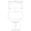 Darbo stalas Ultradesk PULSAR, juodos spalvos