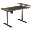 Elektra reguliuojamas kompiuterio stalas Ultradesk Highlander, 120x60 cm, rudas