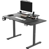 Elektra reguliuojamas kompiuterio stalas Ultradesk Highlander, 120x60 cm, juodas