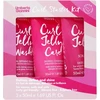 Set Umberto Giannini: Curl Jelly plaukų modeliavimo gelis garbanų apibrėžimui ir pūkų kontrolei, vidutinio fiksavimo, 50 ml + Curl Jelly plaukų šampūnas garbanoms apibrėžti, 50 ml + Curl Jelly plaukų kondicionierius garbanoms apibrėžti, 50 ml