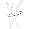 HULA HOP SU SVORIU 95cm NEOPRENO Mėlyna-PILKA UMBRO