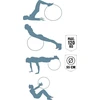 Gimnastikos kamuolys D55 cm (max 120 kg) UMBRO 871129220316