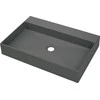 Granito stalviršiai Deante Correo 60x40 cm, CQR_TU6S, antracito metalo