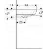 Geberit PRAUSTUVAS PAKABINAMAS SELNOVA 55X44