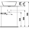 Praustuvė LAUFEN PRO 8.1296.4.000.109.1, 520×390 mm