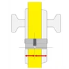 tedee – Europinis modulinis cilindras GERDA EXXO SMART 31-62 mm / 31-62 mm, sidabrinis