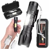 UN LED Žibintuvėlis ZOOM 5W XPE+ COB+ Dėklas