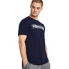 Vyriški marškinėliai Under Armour Camo Chest Stripe tamsiai mėlyna 1376830 410 (M)