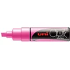 Uni Marker kreida Uni Chalk PWE-8K metalik rožinė -