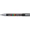 Žymeklis UNI Posca PC-3M, apvalus, 0.9 - 1.3 mm, sidabrinis