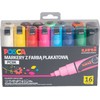Uni MARKER PLAKATOWY UNI POSCA PC- 8K Rinkinys 16KOLORÓW