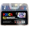 Uni Mitsubishi Pencil Uni Mitsubishi Pieštukas Uni Mitsubishi Pieštukas Markery w plastikowej walizce 20 kolorów POSCA