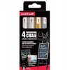 UNIBALL Uni Chalk marker sæt 4 stk PWE 5 ( 2xwhite, auksinis, sidabrinis)