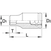 Unior Antgalis šešiakampis 1/2'' 18mm (600859)