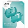 „Uniq Glase Pro“ dėklas, skirtas „AirPods Pro 3“ ausinėms, su užraktu – permatomas Mėlyna