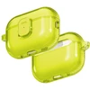 „Uniq Glase Pro“ dėklas, skirtas „AirPods Pro 3“ ausinėms, su užraktu – permatomas, geltonas