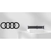 Audi Logo natūralios odos magnetinis žiedinis dirželis Apple Watch 40 / 41 / 42 mm - Juodas