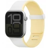 Dirželis UNIQ Revix IV Premium Apple Watch 42/41/40mm Edition Reversible Magnetic balta-geltona
