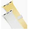 UNIQ laikrodžio apyrankė „Revix IV Premium Apple Watch 42/41/40mm Edition“ dvipusė magnetinė baltos spalvos-geltona