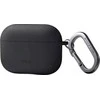 Uniq nexo AirPods Pro 2 GEN dėklas + ausų kabliukai, silikoninis šariato/medžio anglių pilka