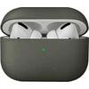 UNIQ dėklas Lino AirPods ProSilicone pilkos spalvos moss