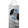 UNIQ Revix apyrankė Apple Watch Series 1-9/SE/SE2/SE3 38/40/41mm Reversible Magnetic baltos spalvos-mėlynas