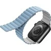 UNIQ Revix apyrankė Apple Watch Series 1-9/SE/SE2/SE3 38/40/41mm Reversible Magnetic baltos spalvos-mėlynas
