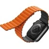 UNIQ apyrankė Revix Apple Watch Series1/2/3/4/5/6/7/8/9/SE/SE2/Ultra/Ultra 2 42/44/45/49mm. Reversible Magnetic oranžinės spalvos