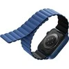 UNIQ apyrankė Revix Apple Watch Series1/2/3/4/5/6/7/8/9/SE/SE2/Ultra/Ultra 2 42/44/45/49mm. Reversible Magnetic juodos spalvos-mėlynos spalvos