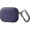 UNIQ dėklas Nexo AirPods Pro 2 gen + EarHooks Silicone (2022/2023) violetinės spalvos