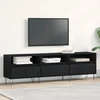 TV staliukas Televizoriaus spintelė 150 x 30 x 44,5 cm Juodas ąžuolas