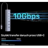 „Unitek Active USB-C“ šakotuvas, 3x USB-C, 10 Gbps, 4x USB-A
