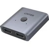 UNITEK V1127A Aliuminio HDMI 2.0 4K jungiklis 2-to-1 dvikryptis