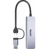Unitek Hub 5w1 USB-A/C 5 Gbps su atminties kortelių skaitytuvu SD i micro SD