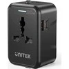 „Unitek“ kelioninis adapteris ES/JAV/JK/Australijos PD 20 W