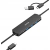 Ausinės Unitek KVM šakotuvas 10 Gbps – perjungimas tarp 2 kompiuterių, 3×USB-A