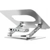 Reguliuojamas nešiojamojo kompiuterio stovas + USB-C HDMI šakotuvas Unitek D1109B01 PD 100W