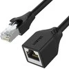 UNITEK Cat 6 STP 8P8C RJ45 Ethernet ilgintuvas M/F 0,5m C1896BK-0,5M