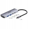 Unitek šakotuvas 4w1 USB-C 10 Gbps, 2x USB-A ir 2x USB-C H1112DGY01